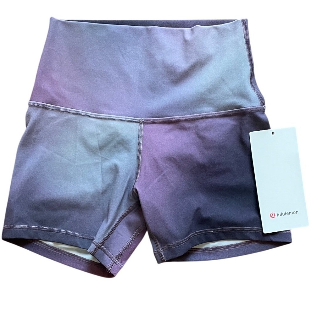 Lululemon Align High-Rise Short 4" Size 4 Atmosphere High-Dye Purple Multi